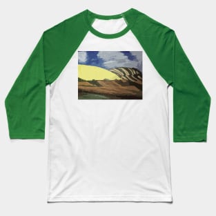 Filtered Hills and Cloudy Skies Baseball T-Shirt